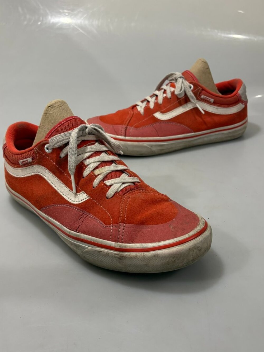 Vans Mens 10 Pro Trujillo Orange Suede Skateboarding Gym Shoes Sneakers